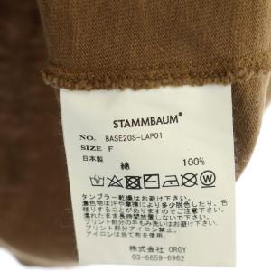 STAMMBAUM アパルトモン取扱い U.CWA Tee 長袖Tシャツ ロンT カットソー プリント F 茶色 ブラウン オフホワイト