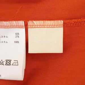 Diagram GRACE CONTINENTAL 22SS パフスリーブジャージワンピース ロング 五分袖 ベルト付き 36 オレンジ