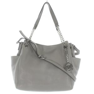 MICHAEL Michael Kors ショルダーバッグ ハンドバッグ 2way レザー グレー