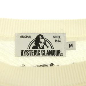 HYSTERIC GLAMOUR フランクコジックデビルベアースウェット トレーナー プルオーバー 長袖 コットン M 白 ホワイト