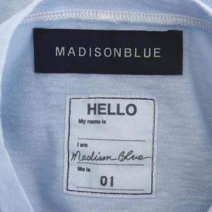 MADISONBLUE 22SS HELLO CREW NECK TEE DYED Tシャツ カットソー 半袖 プリント 01 水色 ライトブルー