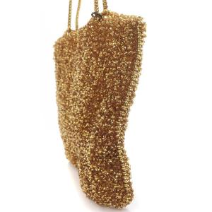 ANTEPRIMA ワイヤーバッグ ハンドバッグ PVC 茶 ブラウン