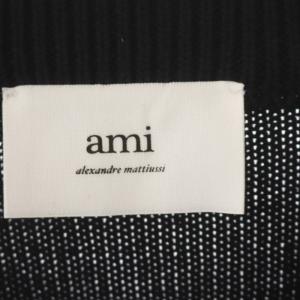 AMI Alexandre Mattiussi 23SS カーディガン ロゴ刺繍 M ネイビー