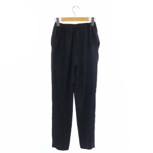 ENFOLD 22SS ELASTIC JODHPURS リネンライク ゴムジョッパーズ テーパードパンツ タック 36 紺 ネイビー