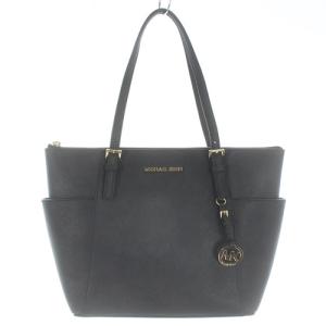 トートバッグ ハンドバッグ レザー ロゴ 黒 ブラック