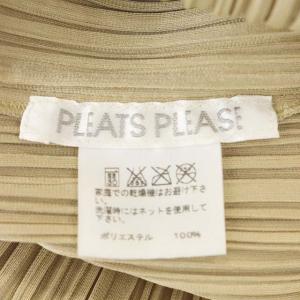 PLEATS PLEASE ISSEY MIYAKE ノースリーブカットソー プリーツ プルオーバー 3 ベージュ