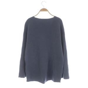 Theory 21AW MERCER WOOL CASH KARENIA V ニット セーター 長袖 オーバーサイズ プルオーバー S スモークブルー