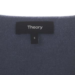 Theory 21AW MERCER WOOL CASH KARENIA V ニット セーター 長袖 オーバーサイズ プルオーバー S スモークブルー