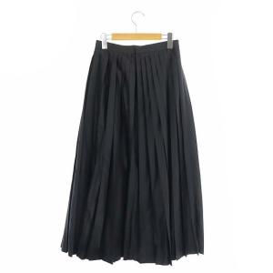 ENFOLD プリーツ ロングスカート 38 黒 ブラック