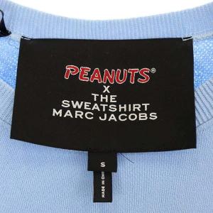 MARC JACOBS × ピーナッツ PEANUTS THE SWEATSHIRT プリント 加工 プルオーバー トレーナー スウェット 長袖 S