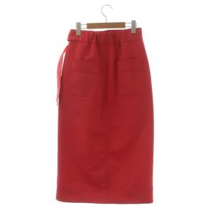 DRESSTERIOR ベルト付ボタンスカート ロング タイト 38 ピンク