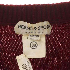 HERMES SPORT ヴィンテージ ニット ラムウール 38 ボルドー