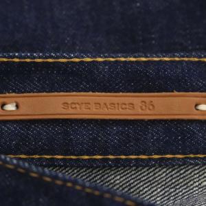 Scye デニムスカート タイト ミモレ ロング フィッシュテール 36 紺 ネイビー