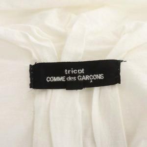 Tao AD2010 レース切替デザイントップ カットソー 長袖 フリル S オフホワイト