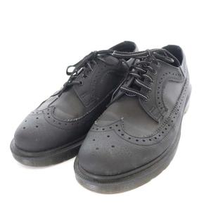 Dr.Martens メダリオン ウイングチップ シューズ レースアップ 黒 ブラック