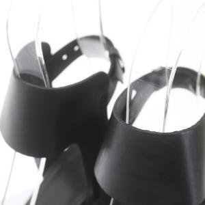 PIERRE HARDY サンダル レザー ストラップ 35 22.0cm 黒 ブラック