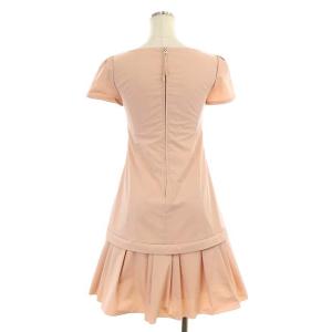 FOXEY NEW YORK フラッピードレス ワンピース ミニ 半袖 38 ピンク 27489