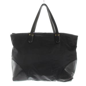 Felisi トートバッグ ハンドバッグ 12-2 ナイロン レザー 切替 黒 ブラック