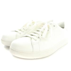 PRADA 2EG381 スニーカー レザー ロゴ ローカット 7 ホワイト