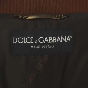 DOLCE&GABBANA スエードブルゾン シープスキン 48 ブラウン