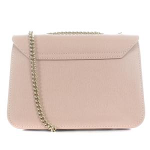 FURLA メトロポリス チェーンショルダーバッグ レザー ロゴ ピンク G7597