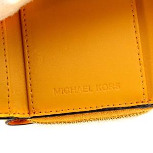 MICHAEL KORS 財布 三つ折り レザー オレンジ