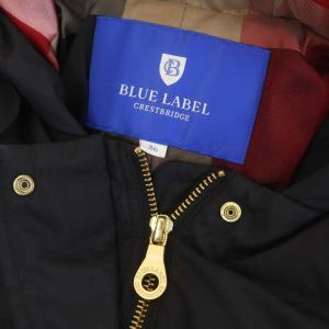 BLUE LABEL CRESTBRIDGE ダウンジャケット アウター ショート丈 総裏地 ジップアップ 36 黒 ブラック