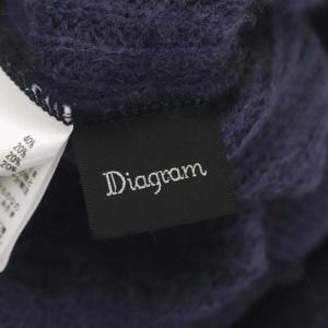 Diagram GRACE CONTINENTAL プラネット刺繍トップス ニット セーター 長袖 36 紺 ネイビー