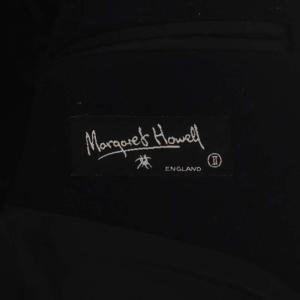MARGARET HOWELL ウールショートコート ダブル アウター 2 濃紺 ネイビー