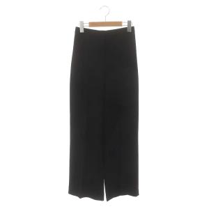 22AW CLASSIC CREPE WIDE PULL ON GB ワイドパンツ センタープレス XS 黒 ブラック