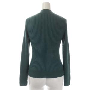 Diagram GRACE CONTINENTAL ウールハイネックニット セーター 長袖 リブ 36 深緑 ダークグリーン