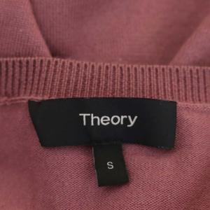Theory 20AW Washable Wool Crew Neck PO J ニット セーター 長袖 プルオーバー S ダークピンク