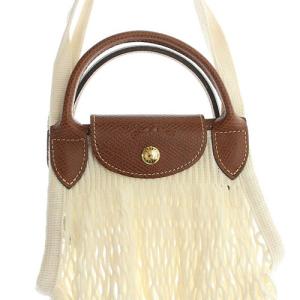 Longchamp FILT フィルト コラボ 21SS フィレ ショルダーバッグ ハンドバッグ 2way 白 ホワイト 茶色 ブラウン