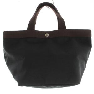 コーデュラ舟型トートM ハンドバッグバッグ ロゴ 黒 ブラック 707C
