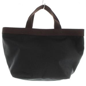Hervé Chapelier コーデュラ舟型トートM ハンドバッグバッグ ロゴ 黒 ブラック 707C