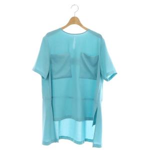 23SS ハイツイスト2WAYブラウス 38 ライトブルー