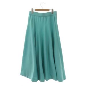 ADORE 23SS エアーライトニットスカート ロング フレア 38 スカイブルー