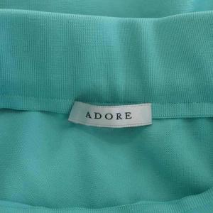 ADORE 23SS エアーライトニットスカート ロング フレア 38 スカイブルー