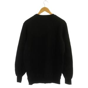 DIESEL ロゴスウェット トレーナー 長袖 コットン S 黒 白 ブラック ホワイト