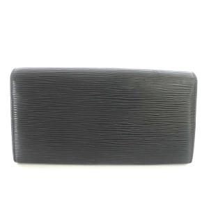 LOUIS VUITTON M63742 エピ ポルトフォイユ サラ 長財布 フラップ ノワール