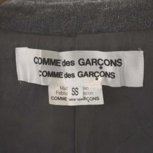 COMME des GARCONS COMME des GARCONS コムコム AD2008 裾デザイン ラウンドカラージャケット 総裏地 SS グレー