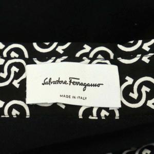 Salvatore Ferragamo ガンチーニ ワンピース シルク 44 ブラック