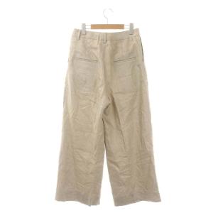 Deuxieme Classe 23SS Dashingly リネンパンツ ワイド タック 36 ライトグレージュ