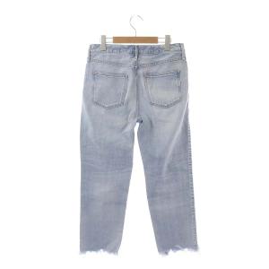 upper hights THE HIS CROP DENIM ドゥーズィエムクラス取扱い デニムパンツ ジーンズ テーパード カットオフ 24 ライトブルー