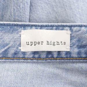 upper hights THE HIS CROP DENIM ドゥーズィエムクラス取扱い デニムパンツ ジーンズ テーパード カットオフ 24 ライトブルー