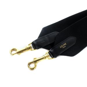 CELINE ショルダーストラップ ジャカード ブラック
