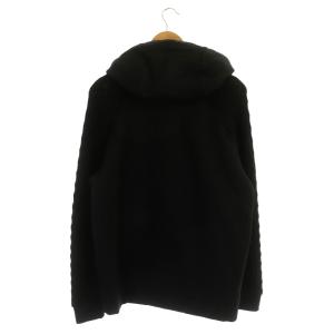 DIESEL BLACK GOLD ニット切り替えジップパーカー 長袖 フード XXS 黒 ブラック