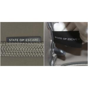 STATE OF ESCAPE Ron Herman別注 サテライトシティ スモーク トートバッグ ネオプレン カーキ