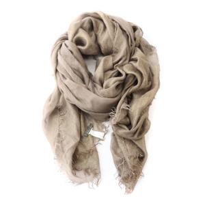 ストール ショール 大判 ラメ入り 茶 ブラウン