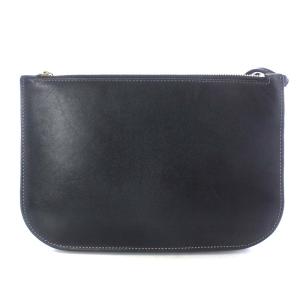LOEWE GATE DOUBLE ZIP POUCH ショルダーバッグ ブラック